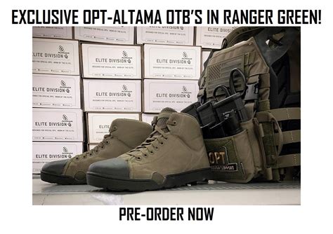 Exclusive Opt Altama Otb Boots In Ranger Green Soldier Systems Daily