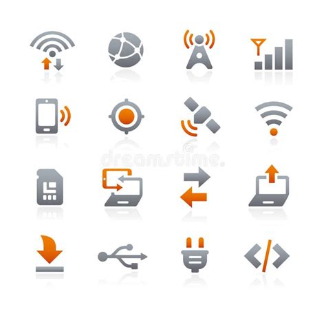 Web And Mobile Icons 6 Graphite Series Stock Vector Illustration