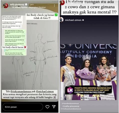 finalis miss universe indonesia 2023 benarkan difoto bugil saat pengecekan badan