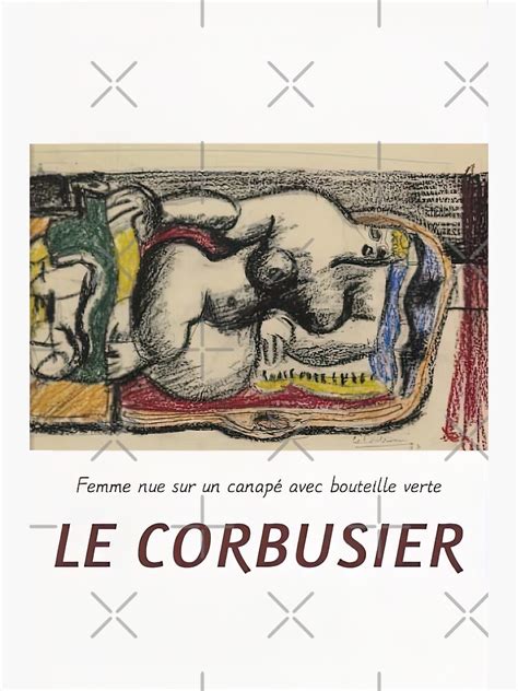 Impression photo Le Corbusier Femme Nue Sur Un Canapé Avec par