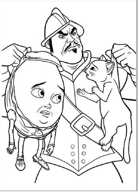The Comandante Caught Puss In Boots And Humpty Coloring Page Download