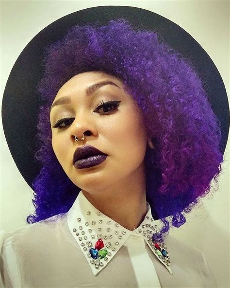 Purplehair Hair Afro Naturalhair Hat Floppyhat Blackgirl