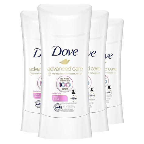Dove Antiperspirant Stick With No White Marks On Colors Clear