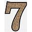 7 Glitter Numbers  Gold Number Transparent PNG 960x1319