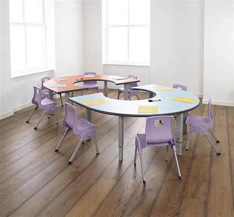 Height Adjustable Classroom Rainbow Table Classroom Tables Early