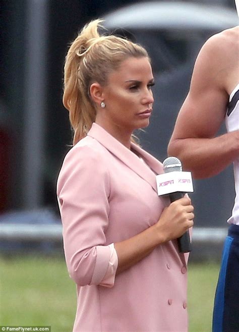 Katie Price Displays Her Brand New Xxl Boobs While Filming Camelot