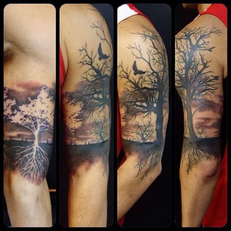 Tree Of Life Sleeve Tattoo Tree Sleeve Tattoo Tree Tattoo Arm Tree Of