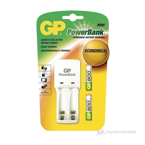 Gp Powerbank Kb02 Pil Şarj Cihazı Gp800 Şarjlı Pil Hediyeli Fiyatı