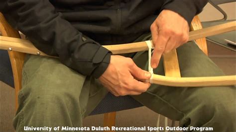 How To Lace An Ojibway Style Snowshoe Youtube