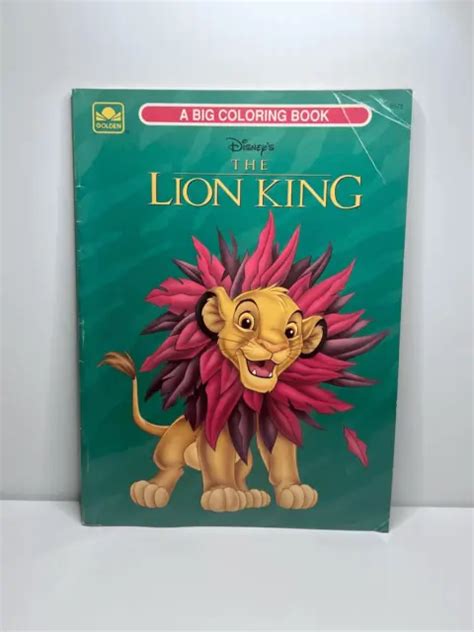 Disneys The Lion King Vintage Coloring Book 1994 A Golden Book 1045