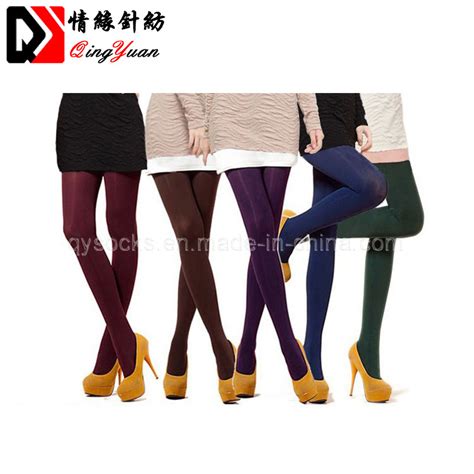 Fashion Sexy Cute 120d Velvet Seamless Candy Color Opaque Collant Women 18 Color Pantyhose