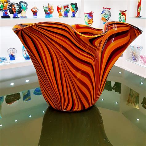 Tigre King Vase Blown Vase Original Murano Glass