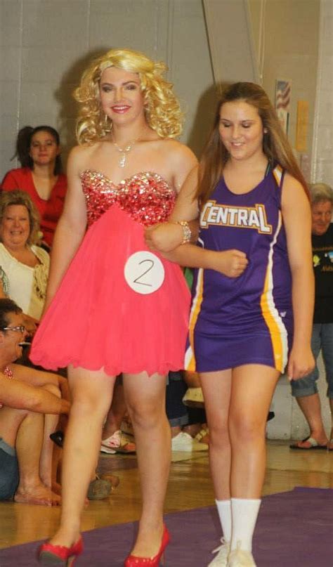 Boy Dressed As Girl For Womanless Beauty Pageant Womanless Beauty