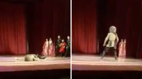 Shocking Moment Audience Clap And Cheer As Dancer Dies During