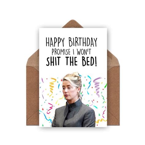 Amber Heard Card Birthday Card Funny Card Greeting Card Etsy New Zealand