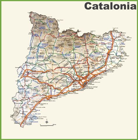 Catalonia Map Photos