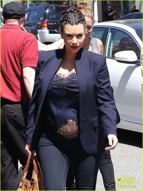Kim Kardashian Bares Pregnant Baby Bump In Belly Shirt Photo