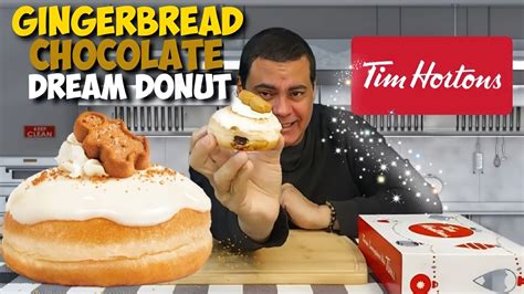 Tim Hortons Just Released Their Gingerbread Chocolate Dream Donut And