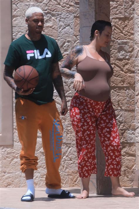 pregnant amber rose and alexander edwards out in los angeles 07 07 2019 hawtcelebs