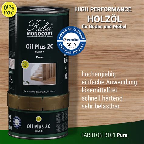 Oil Plus 2c Pure Farblos Ab Rubio Monocoat Shop Von Bioraum