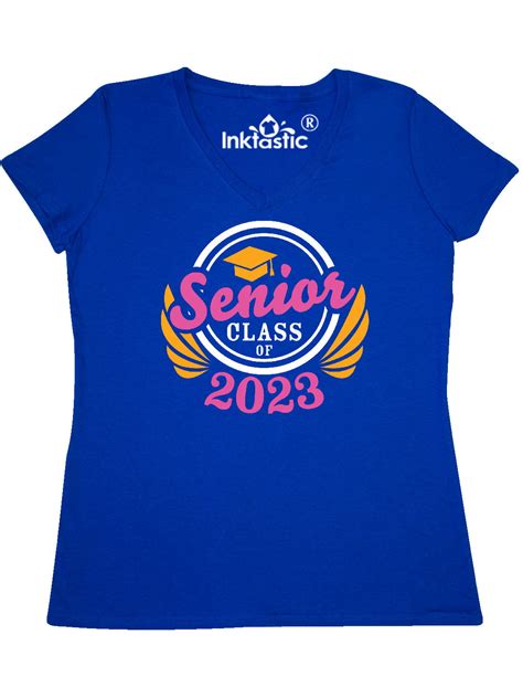 Inktastic Senior Class Of 2023 In Gold And Pink With Graduation Cap