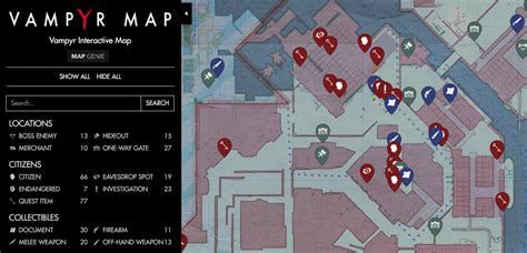 Interactive Map For Vampyr Includes Citizens Eavesdrop Locations