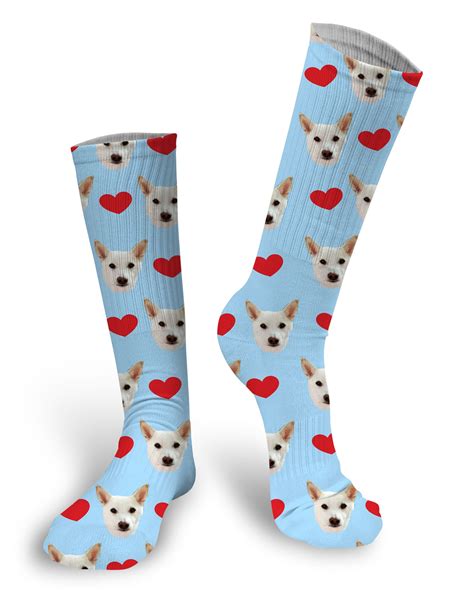 Custom Dog Socks Put Your Dog On A Sock Pupsocks Etsy