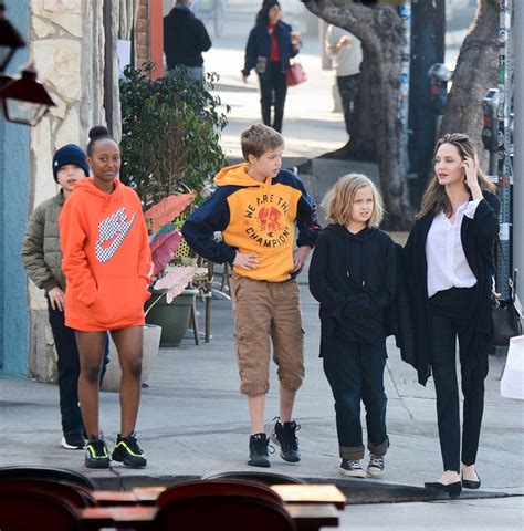 Angelina jolie made a rare public appearance in west hollywood on thursday, treating two of her children, pax and zahara, to sushi. Angelina Jolie happy that her kids don't read social media | Sandra Rose
