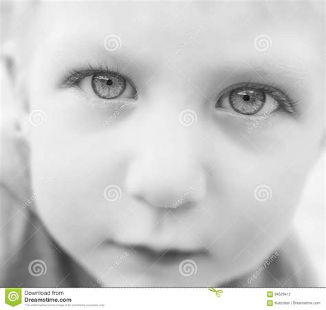 Baby Boy Portrait Black And Whie Stock Photo Image Of Expression