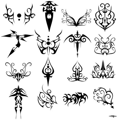 Simple Pattern Tattoo Designs Clip Art Library