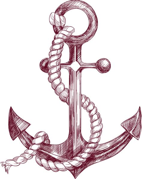 Anchor Drawing Banner Illustration Sketch Anchor Png Download 2893
