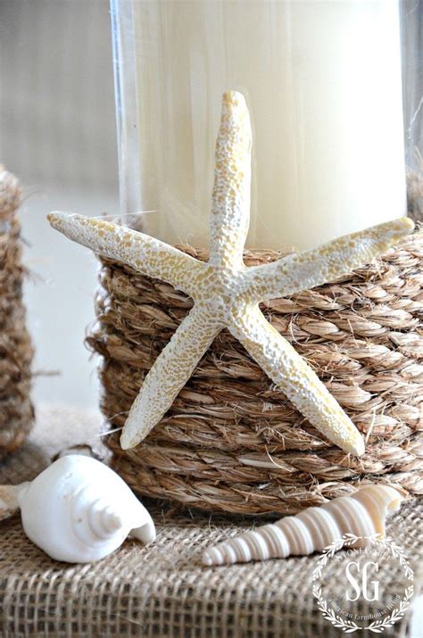 Pottery Barn Inspired Rope Wrapped Candleholder Diy Rope Decor