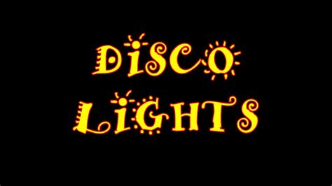 Disco Lights Youtube