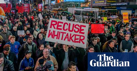 Trump Whitaker Pick May Provoke Constitutional Crisis Democrats Say Us News The Guardian