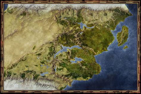 The World Of Sæmyyr Unlabelled Fantastic Maps Fantasy World Map