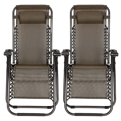 They come in handy when you are on a camping or beach trip. 2 PCS Zero Gravity Folding Lounge Beach Chairs Outdoor Recliner in Black Paid - Chairs