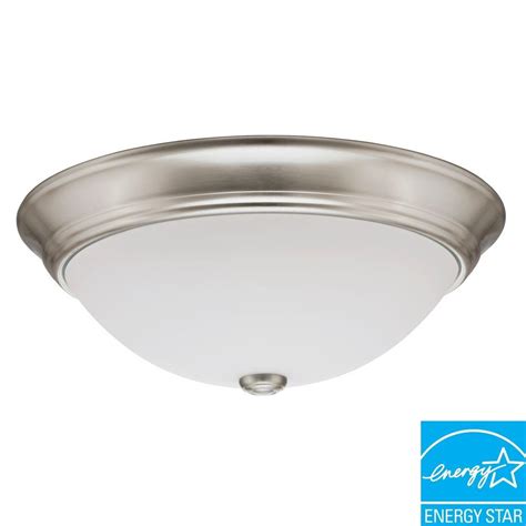 Fluorescent ceiling light dimensions, fluorescent ceiling light covers price, fluorescent ceiling light covers plastic, portfolio fluorescent ceiling fixture with motion sensor, fluorescent ceiling lights uk. Lithonia Lighting 1-Light Nickel Fluorescent Round Ceiling ...