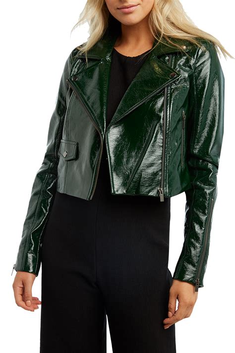 Cropped Biker Jacket | Ladies Clothing & Jackets & Coats | Bardot