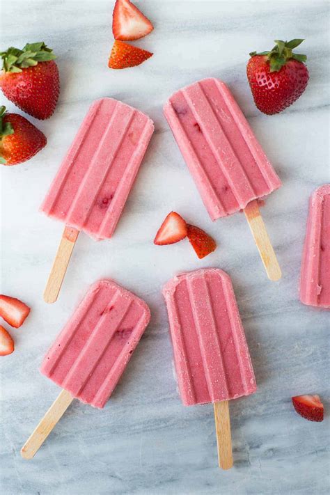 Strawberry Fruit Popsicles 4 Ingredient Recipe Meaningful Eats