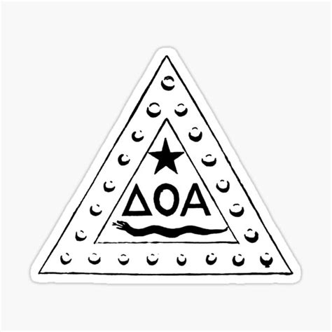 Delta Omicron Alpha Sticker By Joshcartoonguy Redbubble