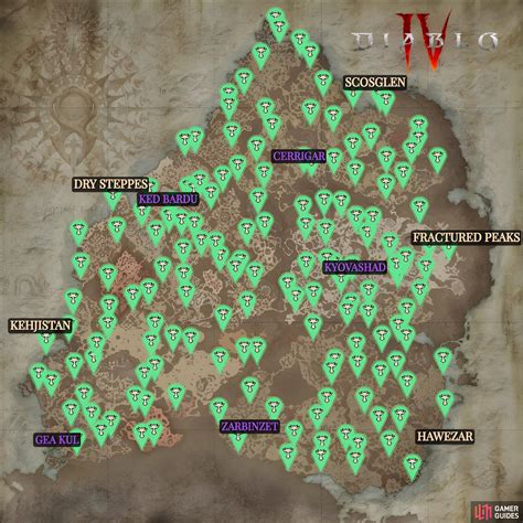 Diablo 4 Lilith Statue Map Find All Lilith Statue Locations Region