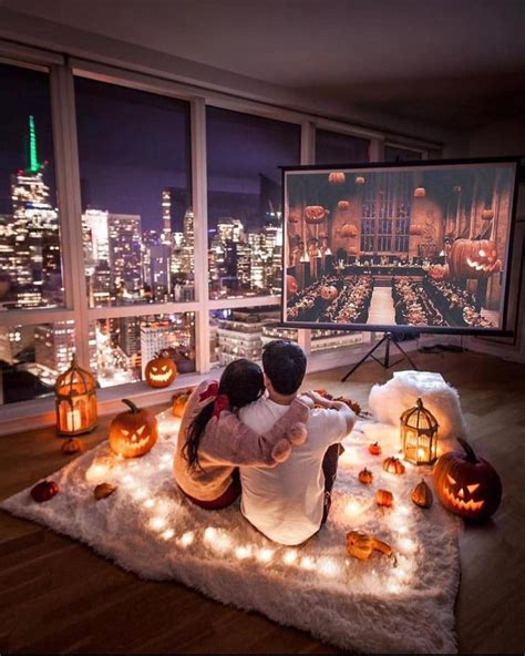City View Window And Movie Projector Living Room Dream Dates Romantic