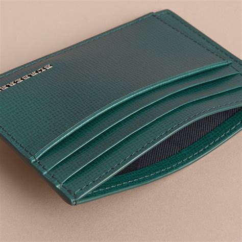 Check spelling or type a new query. Burberry London Leather Card Case Dark Teal for Men - Lyst