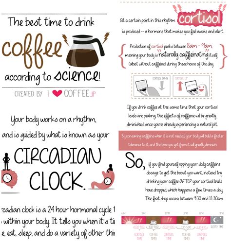 The Best Time To Drink Coffee Infographic Best Infographics