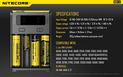 Nitecore New I4 Intellicharge Li Ion Batterijlader Energie Shopbe
