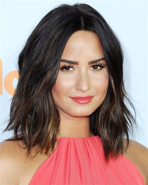 30 Long Bob Haircuts For Any Face Shape Lob Hairstyle Demi Lovato