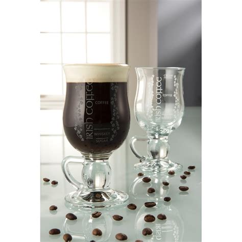 Irish coffee glasses are offered in the traditional style, footed with handles. Galway Crystal Irish Coffee Glasses - Pair Gifts For Home ...