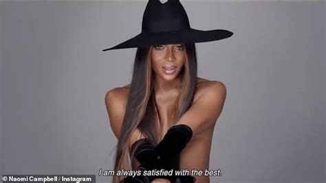 Naomi Campbell Wears Nothing But Hat And Gloves For Mascara Ad Daily