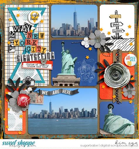 Digital Scrapbook Layout Using Cityscape Collection By Studio Basic