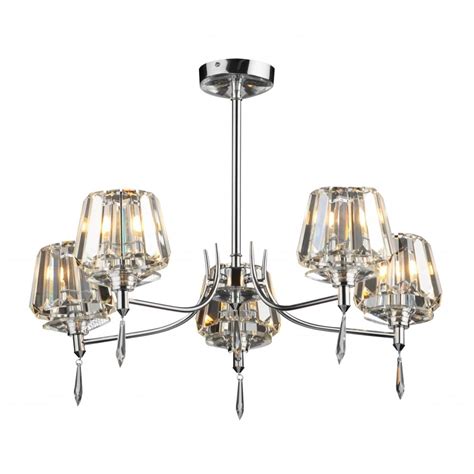 If you are having a bespoke light fitting custom made especially for you, delivery times will have been explained to you by our staff. Dar Lighting Selina SEL0550 Polished Chrome 5 Light Semi ...